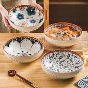 日式创意陶瓷汤盆健康釉下彩微波炉碗家用酸菜鱼大盆碗水煮牛肉碗