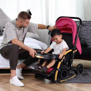 宝宝好c3婴儿推车双向可坐可躺轻便可摇摇篮车折叠婴儿换向宝宝车