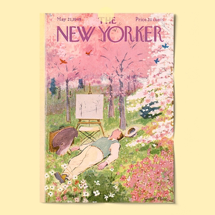纽约客海报24张The New Yorker复古杂志小清新文艺卧室工作室