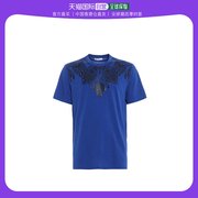 香港直发versacecollection男士，缀饰宝蓝色t恤v800683vj00497