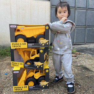 儿童大号沙滩挖掘工程翻斗车挖土，车推土机可坐宝宝，男孩玩具车3岁2