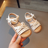 女童凉鞋2024年夏季宝宝，露趾小童儿童公主，鞋子软底中大童露趾