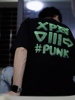 XPX 周柏豪 XPXVIII#PUNK 团队字母背部涂鸦风格印花圆领短袖T恤