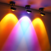日落射灯氛围灯明装led天花灯嵌入式可调角度客厅吸顶背景墙壁灯