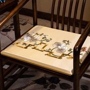 中式椅子坐垫红木沙发垫子实木茶餐椅太师椅垫圈椅新中式乳胶座垫