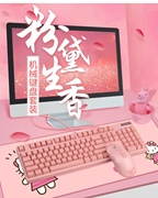 新贵GM520可爱女生网吧粉色插拔轴真机械键盘光轴青轴电竞有线