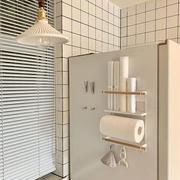 宏时家居磁吸冰箱收纳挂架强磁铁卷纸巾保鲜袋储物厨房侧壁置物架