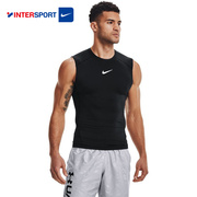 Nike耐克pro无袖T恤男装2024夏季运动服跑步健身黑色速干背心
