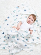 纱布浴巾包纯棉双层宝宝被子巾婴幼儿儿童包裹大毛巾夏薄款盖毯巾