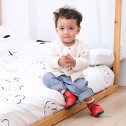冬季童鞋0-1-2-3岁男女加绒儿童宝宝婴儿学步鞋棉鞋防滑软底一岁