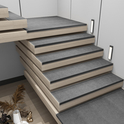 高档现代简约楼梯踏步垫免胶自粘楼梯防滑垫，家用纯色实木楼梯地毯