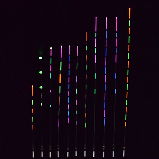 日夜两用电子漂尾水无影26cm12cm28cm加粗醒目夜钓鱼漂浮漂夜光尾