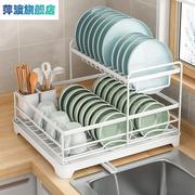 厨房碗碟碗筷收纳架水槽置物架台面盘子沥水架放碗盘收纳盒子碗架