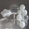 求婚表白生日派对求婚透明亮片波波球氦气球，中球贴纸背景气氛装饰