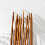 36厘米毛衣针碳化竹针毛线直针棒针粗针编织围巾帽子国标钩针工具
