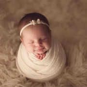 新生儿摄影道具影楼宝宝背景服装摄影泡泡纱裹布婴儿满月拍照毯子