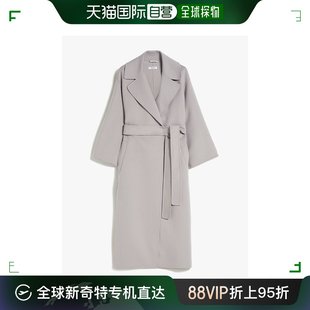 99新未使用香港直邮maxmara浅灰色女士大衣venice-070