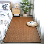 夏季床边毯客厅卧室地铺，睡觉凉席地毯，夏天凉感藤席地垫房间阳台垫