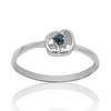 贵菲尔珠宝我的星座幸运石，巨蟹座天然蓝宝石戒指