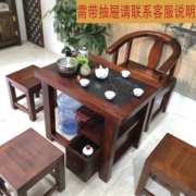实木功夫茶桌椅组合阳台泡茶桌小型1米小茶桌家用小茶台简约整装