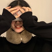 日本购fs气质围巾女秋冬季x学生保暖护颈仿皮草围巾，毛绒绒(毛绒绒)毛领
