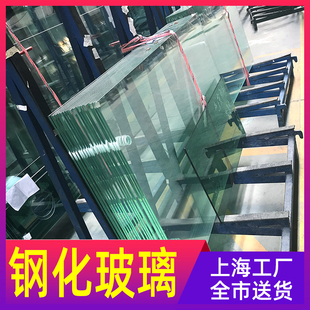 上海钢化玻璃厂定制做夹胶，烤漆长虹中空橱窗隔断幕墙展览雨棚安装