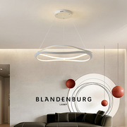 客厅吊灯北欧现代简约圆环，灯具家用创意个性，艺术设计师款大厅主灯