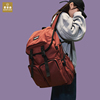 曼普森大容量双肩包女大学生韩版潮酷旅行背包，港风时尚高中书包男