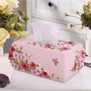 纸巾盒家用客厅茶几收纳盒欧式餐巾纸盒创意卧室摆件卫生间抽纸盒