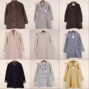 日系vintage复古 高级羊毛羊绒大衣女宽松茧型中长款保暖毛呢外套