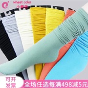 23色薄堆堆袜韩国天鹅绒丝袜荧光色自然卷边糖果色女长筒