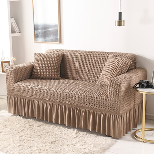 网红加厚沙发套全包万能老式沙发罩全盖纯色弹力布套四季通用客厅