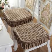欧式餐椅坐垫保护套椅子，垫子坐垫四季通用板凳，垫套绑带防滑可拆洗