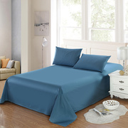 全棉单品床单纯棉简约纯色床上用品1.5m床学生宿舍单件被单双人床