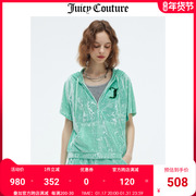 Juicy Couture橘滋外套女2023秋冬美式运动蝙蝠袖天鹅绒上衣