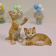树脂可爱仿真小猫咪模型儿童房间装饰品摆件客厅橱柜治愈系小物件