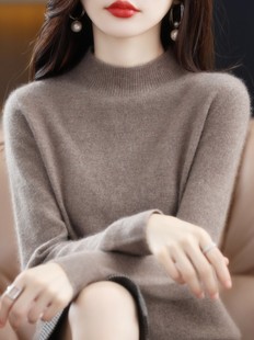 半高领毛衣女宽松套头内搭可外穿韩版显瘦秋冬针织 T2