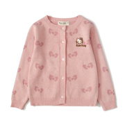 hellokitty女童毛衣开衫，秋装宝宝儿童装粉色公主，可爱针织外套