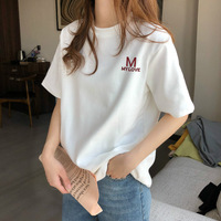广东广州十三行t恤场地产的体桖女白色短袖内搭打底上衣纯棉