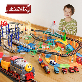 儿童小火车玩具轨道，车电动车赛车高铁，列车益智警车消防车汽车男孩