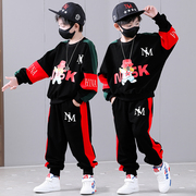 男童春秋套装韩版小男孩子卫衣中大童帅气时尚运动休闲两件套