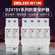 德力西浪涌保护器防雷漏电保护器家用开关DZ47SY防雷断线器220v