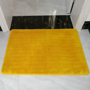 定制家用金黄纯色半圆形门口地垫门垫卧室长方形地毯浴室吸水脚垫