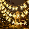 圣诞节装饰品节日装扮雪花，装饰灯店铺橱窗挂饰，场景布置圣诞树挂件