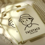 tacotaco竖式手提风琴包A4文件夹试卷袋小学生专用大容量卷子收纳整理神器高中初中生科目分类手拎式多层插页