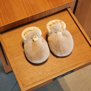 0-1岁婴幼儿棉鞋宝宝步前学步鞋子，秋冬季加绒保暖软底6一12月婴儿