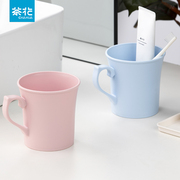茶花漱口杯塑料杯加厚简约杯大容量，牙缸刷牙杯牙具家用卫生间浴室