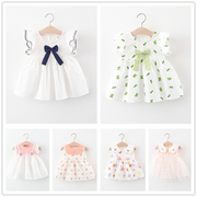 童装女童连衣裙夏款洋气儿童小女孩公主，裙0一1-3岁婴儿女宝宝裙子