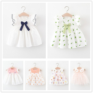 童装女童连衣裙夏款洋气儿童小女孩，公主裙0一1-3岁婴儿女宝宝裙子