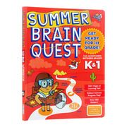 大脑任务暑期练习册 学龄前至一年级 英文原版 Summer Brain Quest Grades K&1 儿童个性化暑假学习任务地图 英文版进口英语书